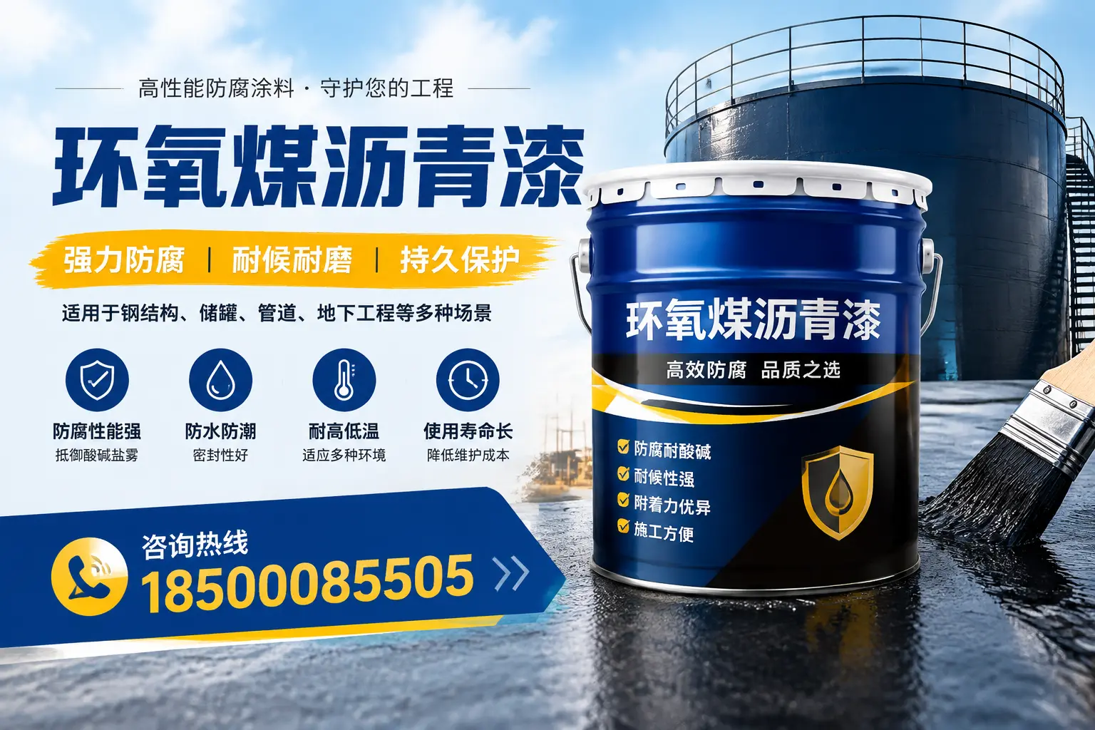 环氧煤沥青漆在工业中的应用，洮北企业的选择